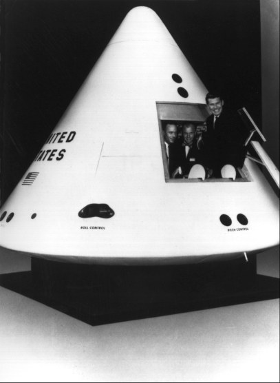 Astronauts in mockup