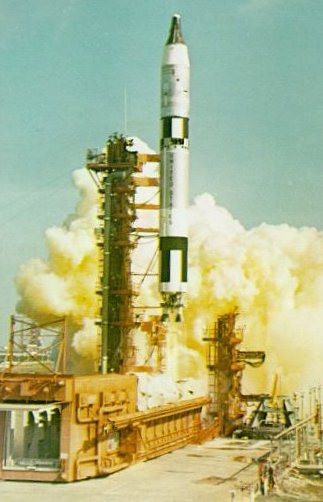 A photo of Gemini V launching