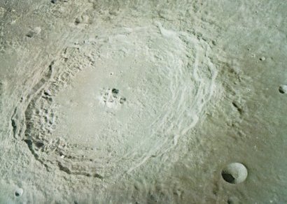 A photo of the crater Langrenus on the Moon