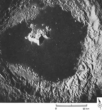 Figure 172 vertical view shows the central part of Tsiolkovsky in more detail