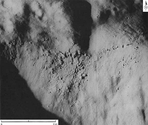 Figure 174 enlarged view of the crater Tsiolkovsky