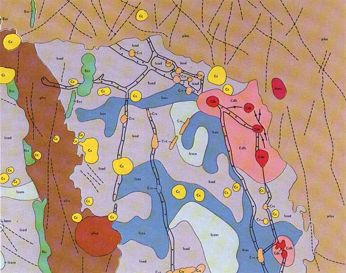 Figure 215 sketch geologic map of figure 213