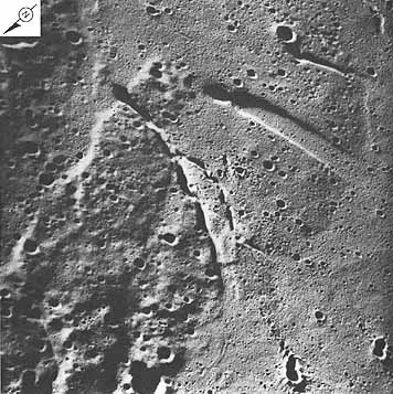 Figure 219 view of the western part of the Aristarchus Plateau shows three sharprimmed linear depressions