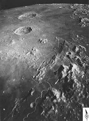Figure 29 north-looking oblique view of Moon