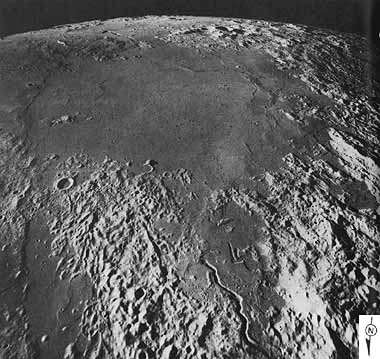 Figure 35 south-looking oblique view basin,Mare Vaporum