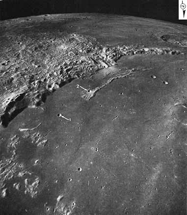 Figure 37 An oblique view of the southeastern part of the Imbrium basin