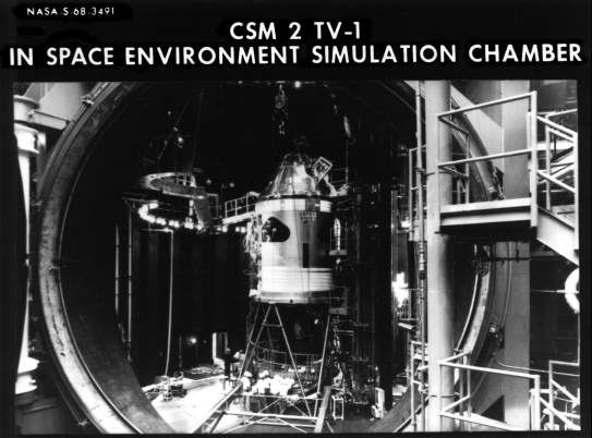 2TV-1 in space chamber