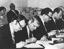 Signing the October 1970 agreement