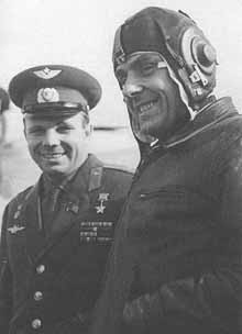 Yuri Gargarin and Vladimir Komarov